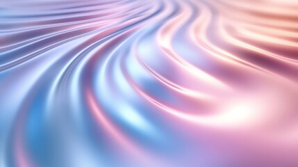Smooth Pastel Ripples in Abstract 3D Background