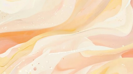 Poster - Soft pastel abstract artwork featuring flowing shapes and gentle hues inspired by natural landscapes