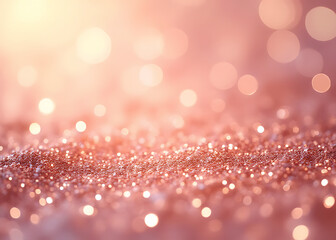 rose gold glitter bokeh has a rose gold sparkle with pink and champagne details in a shiny bright gl