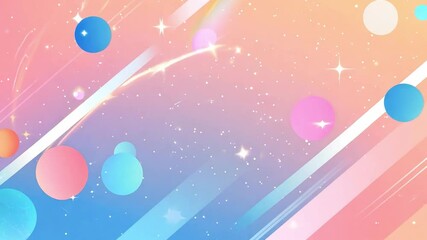 Poster - Abstract background with pastel colors and circular shapes creating a dreamy atmosphere during a serene twilight