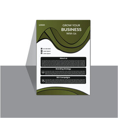 Wall Mural - unique and stylish business flyer design