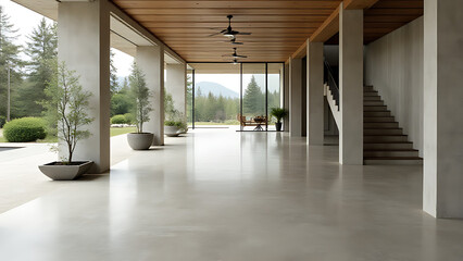 Aufkleber - Polished concrete provides a smooth, modern aesthetic for various decorative backgrounds in interior design projects.