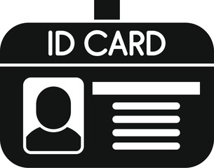 Poster - identification card featuring personal photo and information, symbolizing security and access