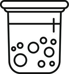 Poster - lab beaker filled with bubbling liquid in a scientific experiment, representing chemistry, research,