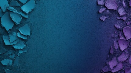 Wall Mural - Abstract textured background with crushed blue and purple powder pigments on a smooth gradient surface.