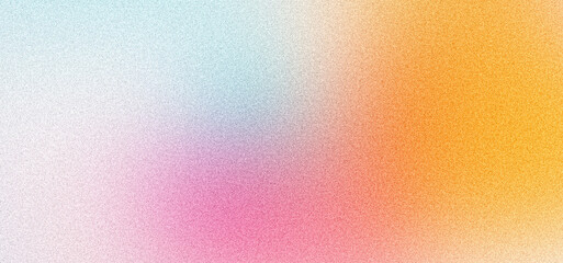 Wall Mural - orange pink blue grainy background, abstract noise texture banner poster header cover wallpaper back