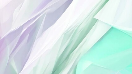 Poster - Ethereal layers of translucent fabric in soft pastel colors create a calming atmosphere in a serene setting