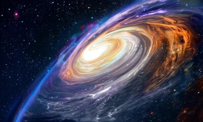 Wall Mural - space galaxy background