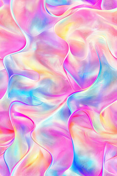 Vertical Trendy holographic sticker seamless pattern. Retro 2000s text quote label background.
