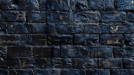 Poster - Dark black cement wall studio background