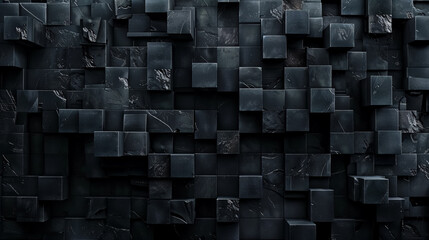 Poster - Dark pixels texture futuristic
