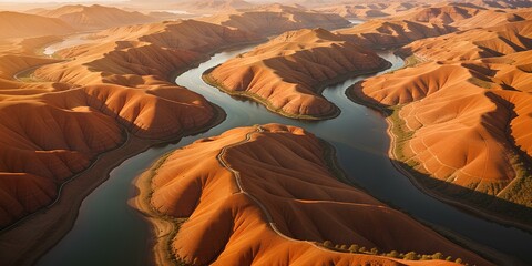 River canyon landscape.