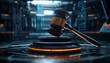 © Amina - Futuristic Legal Authority: A digital gavel set against a futuristic background, symbolizing modern law and justice.
