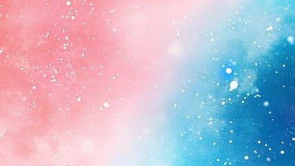 Poster - Vibrant gradient background blending shades of pink and blue with sparkling bokeh lights in a dreamy atmosphere