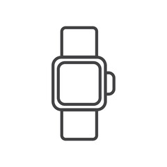 Wall Mural - Smartwatch icon Symbol mark in filled style