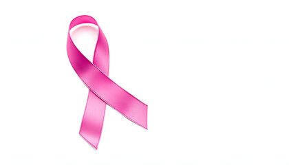 Breast cancer pink ribbon isolated with white shades, png