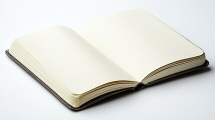 Poster - Artistic white background featuring a diary page spread, capturing the essence of personal notes and neat organization