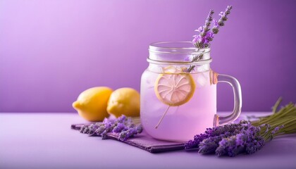 Wall Mural - Refreshing lavender lemonade