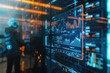 © kitipol - Holographic financial advisor with a digital screen showing investment portfolios and financial forecasts, symbolizing AI-driven personal finance