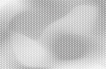Aufkleber - Black and White Triangle Dots Background. Halftone Effect Gradient Backdrop. Grunge Halftone Background with dots