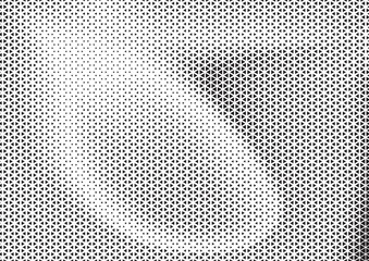 Aufkleber - Black and White Triangle Dots Background. Halftone Effect Gradient Backdrop. Grunge Halftone Background with dots