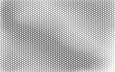 Aufkleber - Black and White Triangle Dots Background. Halftone Effect Gradient Backdrop. Grunge Halftone Background with dots