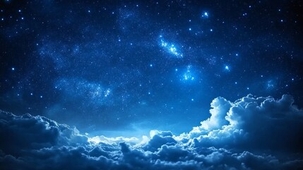 Space night sky and star background generative ai