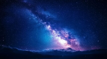 Space night sky and star background generative ai