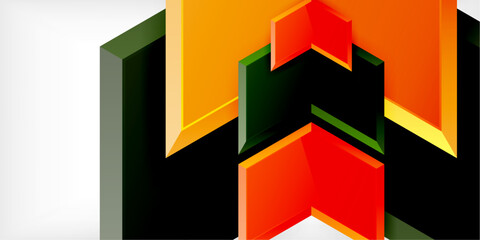 Poster - Technology dynamic arrow geometric background. Vector Illustration For Wallpaper, Banner, Background, Card, Book Illustration, landing page