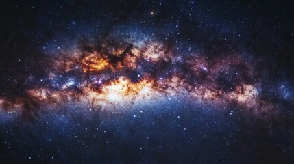 Space night sky and star background generative ai