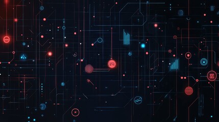 Poster - Generative AI icons for project management, funding, and analytics in a business context