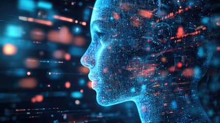 Poster - Infographic showing generative AI applications in project management, investment, and data analysis