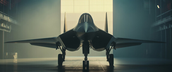 Poster - modern stealth fighter jet
