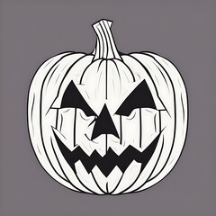 Jack-o-Lantern flat illustration