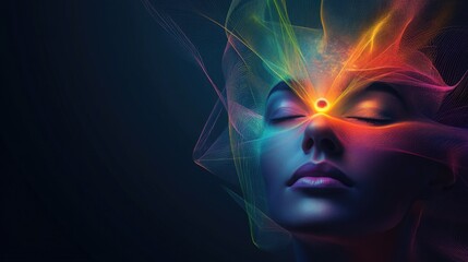 third eye activation, symbol of spirituality, spiritual awakening, mindfulness, meditation and heali