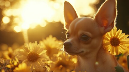 Wall Mural - Chihuahua Sunset.