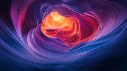 Poster - A colorful, swirling vortex of water and light