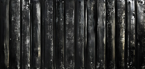 A textured black surface with vertical lines and weathered details.