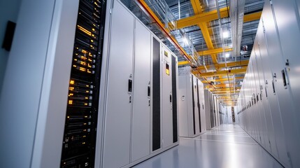 Fototapete - Exploring modern data center cooling systems standards and technologies for efficiency