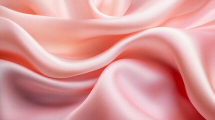 Poster - A pink fabric with a wave pattern