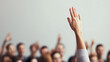 © Taskmanager - Raised Hand in Audience for Participation