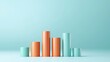 © NadenDesign - Analyzing growth trends a visual representation of data using colorful bar graphs for business insights and decision-making