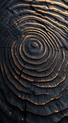 Poster - A close up of a tree trunk with a dark brown color