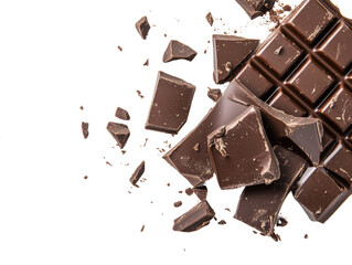 Poster - Milk chocolate bars isolated. png