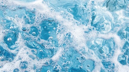 Poster - Water surface texture featuring bubbles and splashes