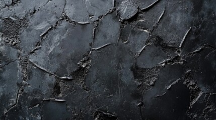 Poster - Black anthracite gray stone concrete surface texture background