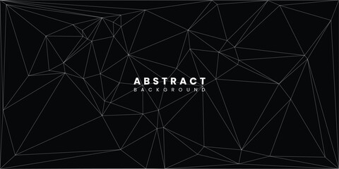Poster - abstract geometric polygonal lines background design. vector illustration