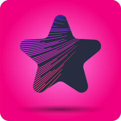 Poster - design element with dynamic lines. vector illustration in flat minimalistic style
