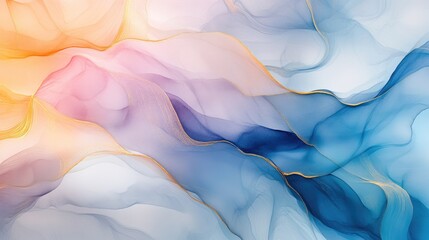 Poster - Colorful Abstract Wave Pattern Background
