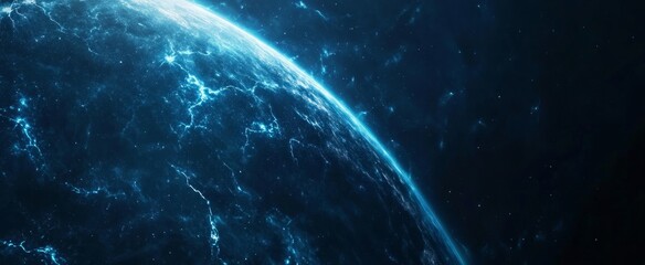 Wall Mural - Alien Planet in Deep Space